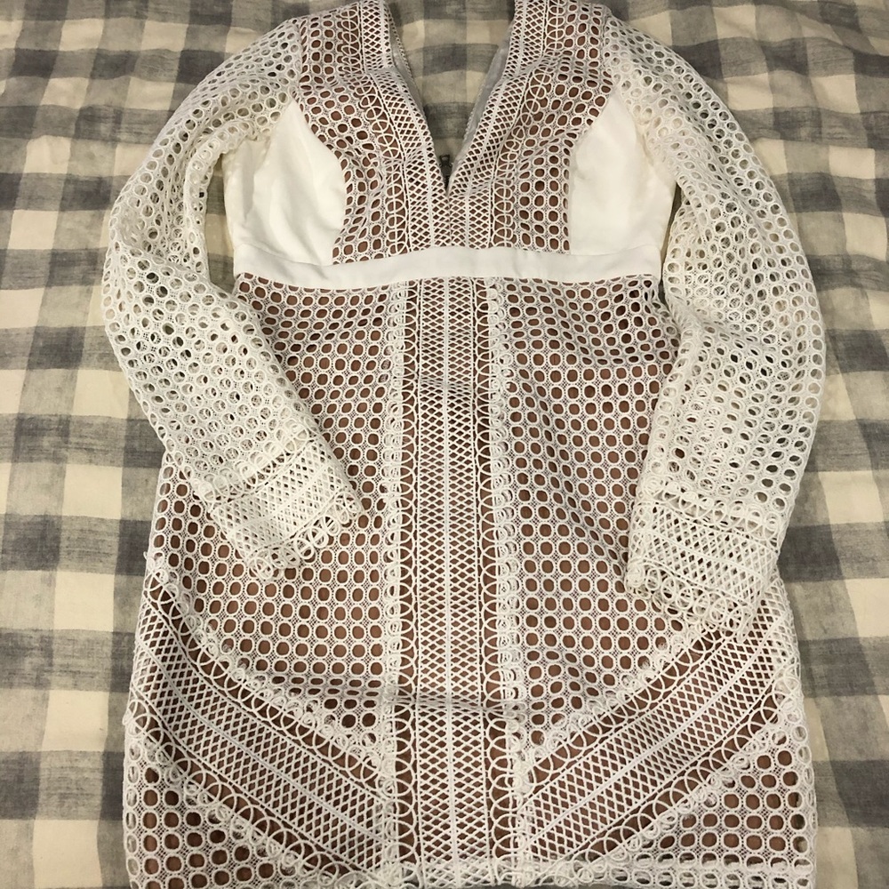 Bardot white mini dress